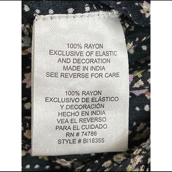 Patrons Of Peace Black Flower Power Cropped Jumpsuit Size Medium (fits like Lg) - Picture 8 of 9